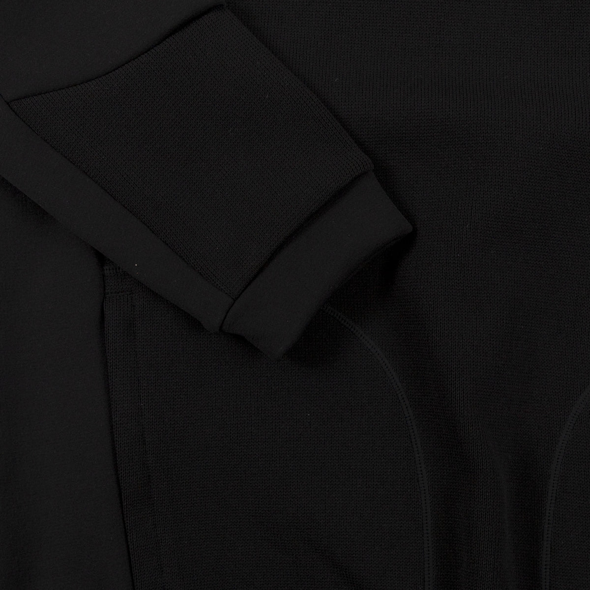 Gramicci Congaree Sweater in Black outer wear sweatshirt cuff