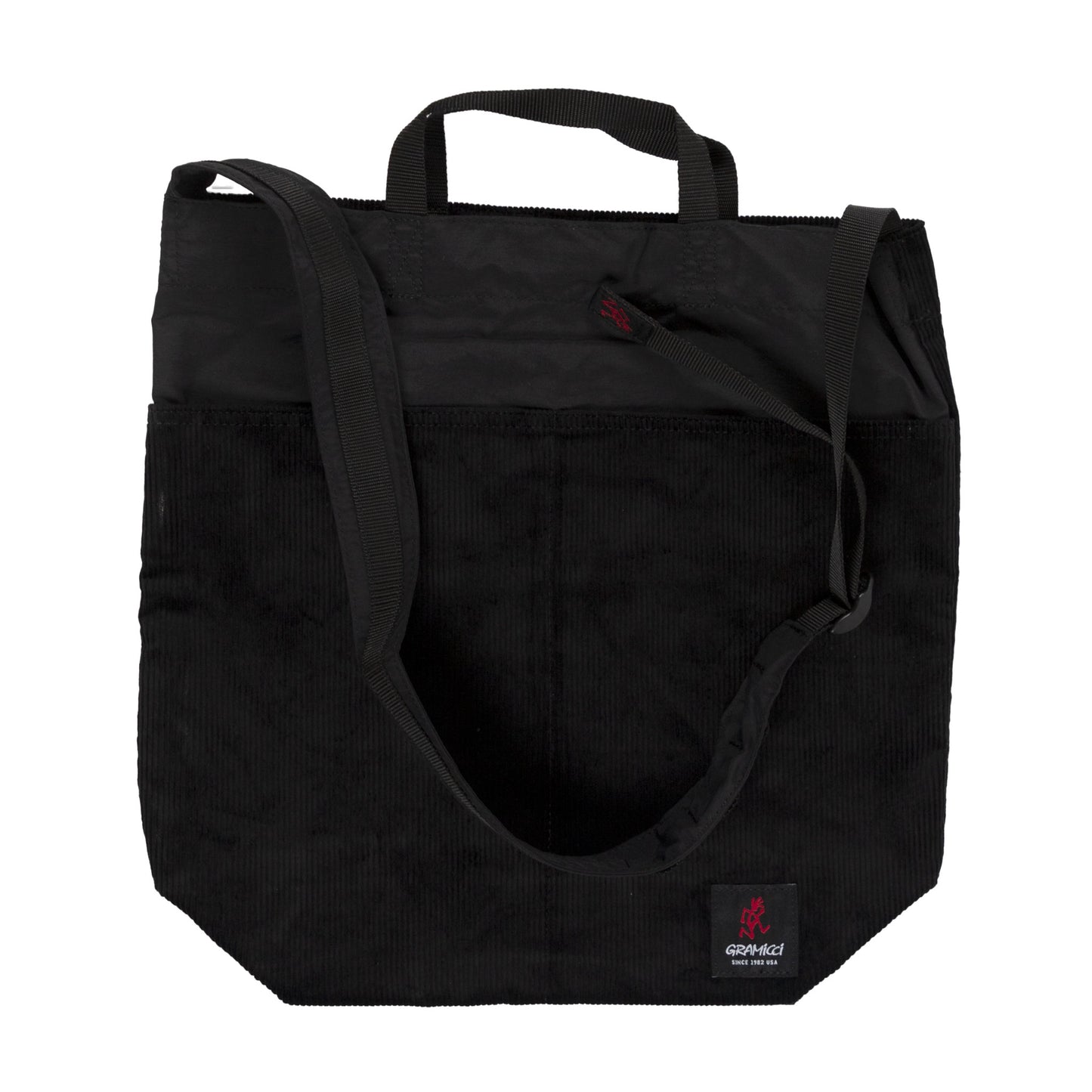 Gramicci Corduroy Shopper Black shopping bag