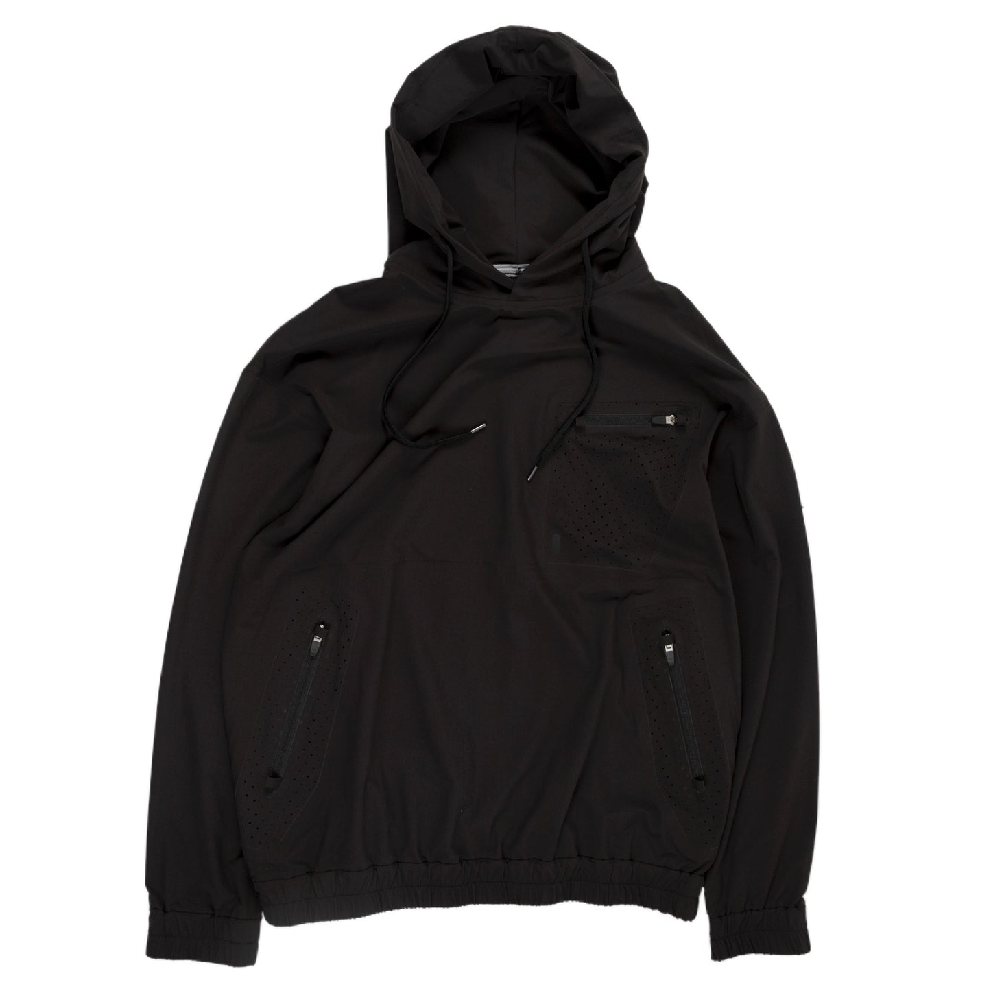 Gramicci Sonora Pertex Hoodie in Black all weather weatherproof outer wear front