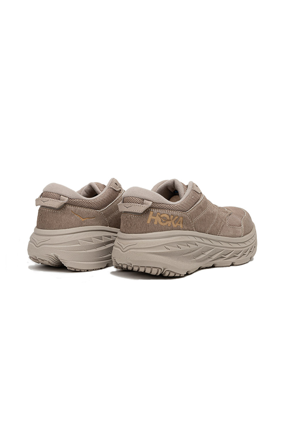 Hoka x Engineered Garments Bondi L in Simply Taupe Cow Hair - Wallace