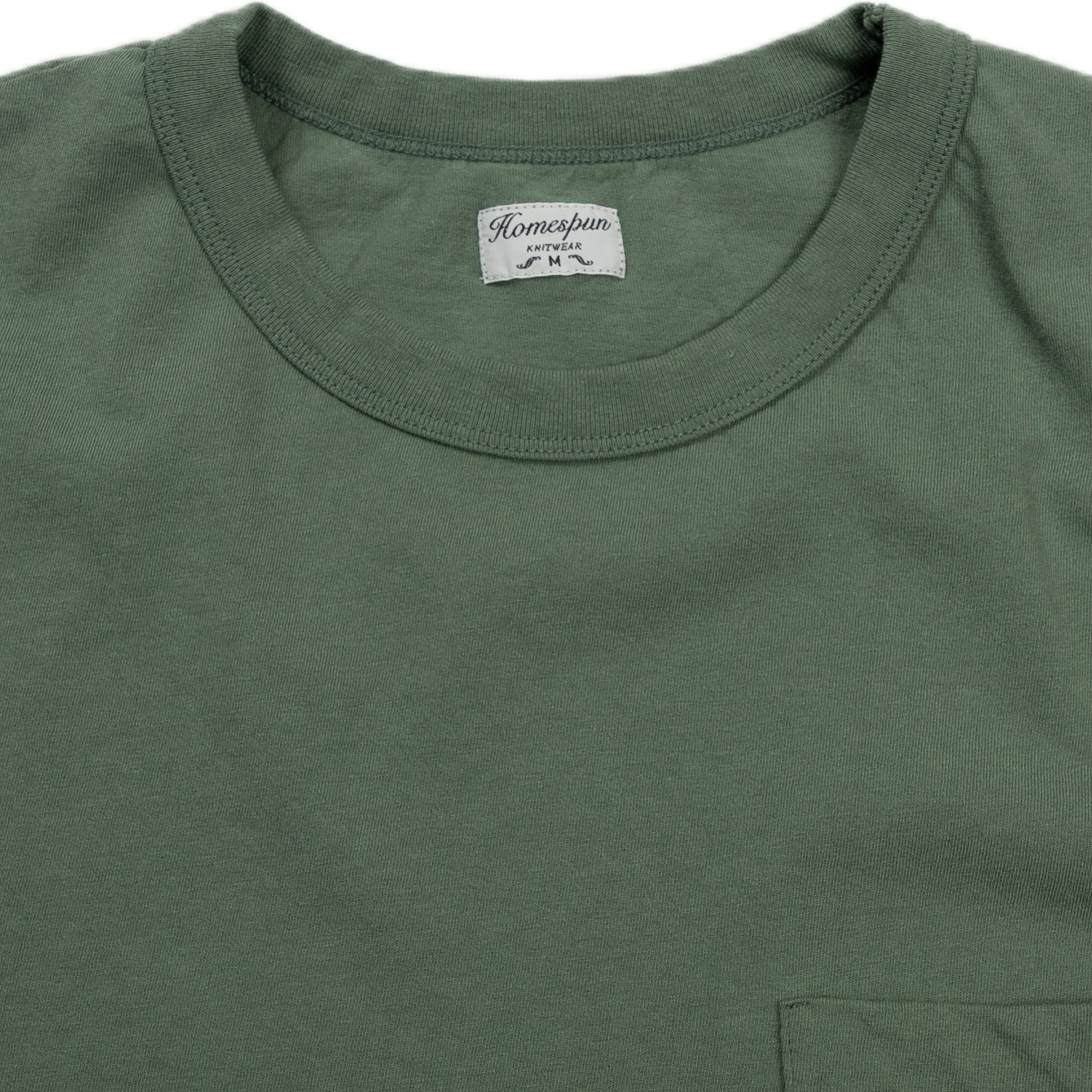 homespun dads pocket tee in pine