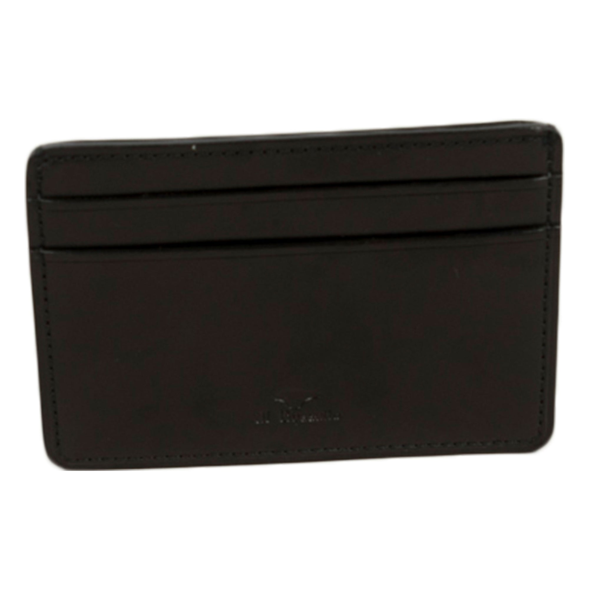 il bussetto card holder in coloured leather black