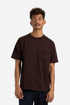 Jackman Dotsume Pocket T-Shirt in Black Brown - Wallace Mercantile Sho