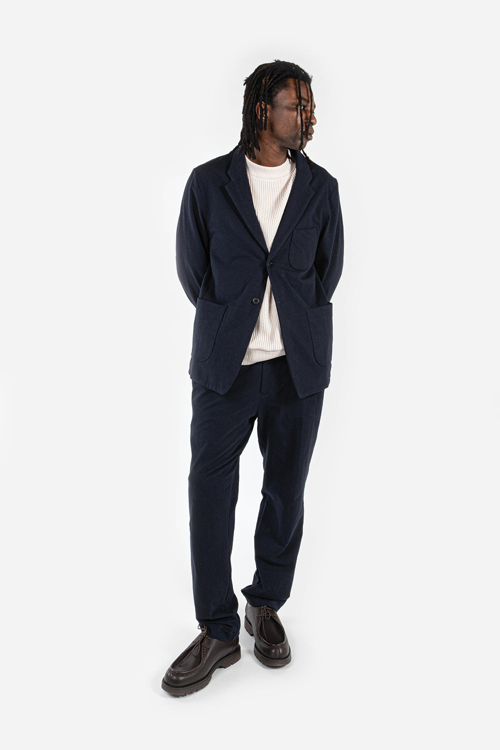 Jackman Stretch Jacket in Navy - Wallace Mercantile Shop