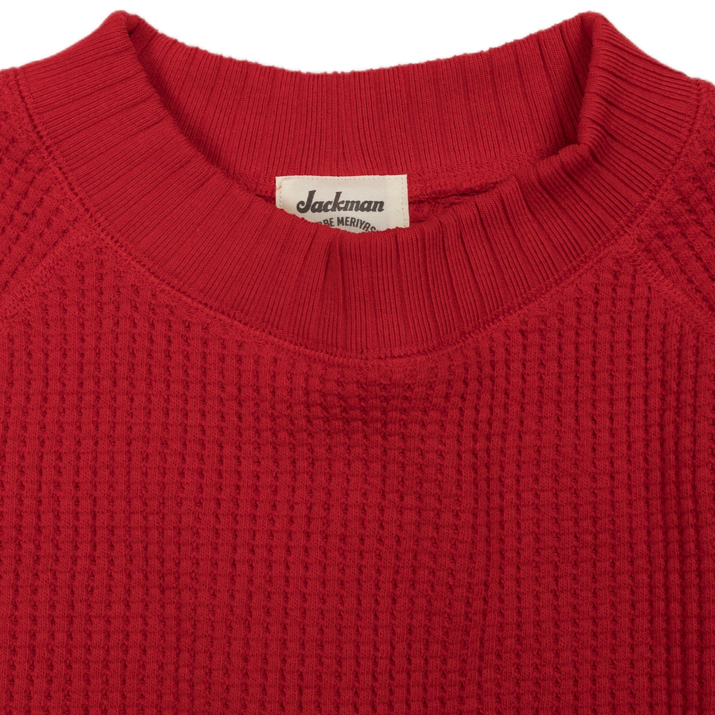 Waffle Midneck Jersey Red