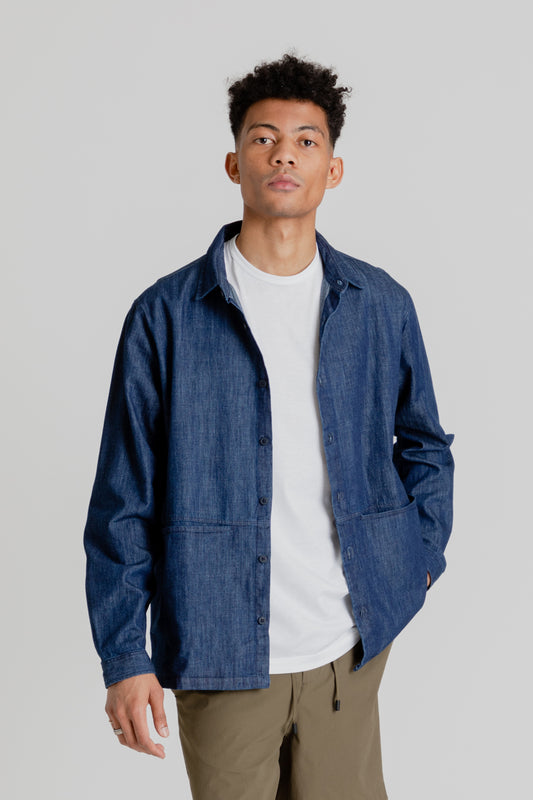 Kestin Armadale Shirt Jacket in Dark Denim