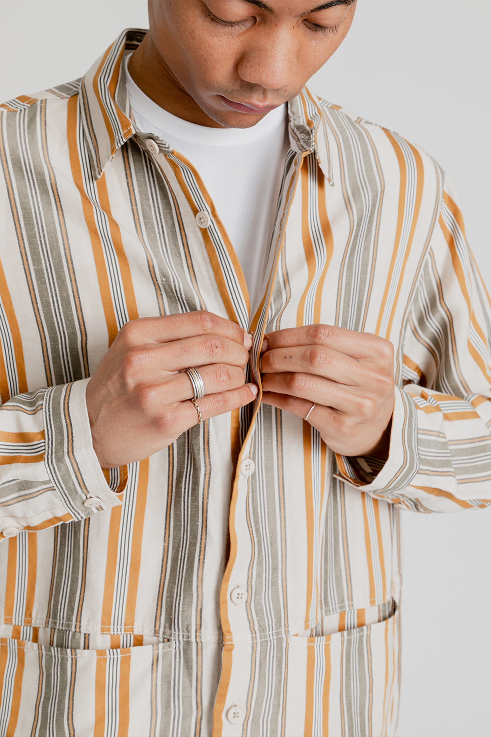 Kestin Armadale Shirt Jacket in Striped