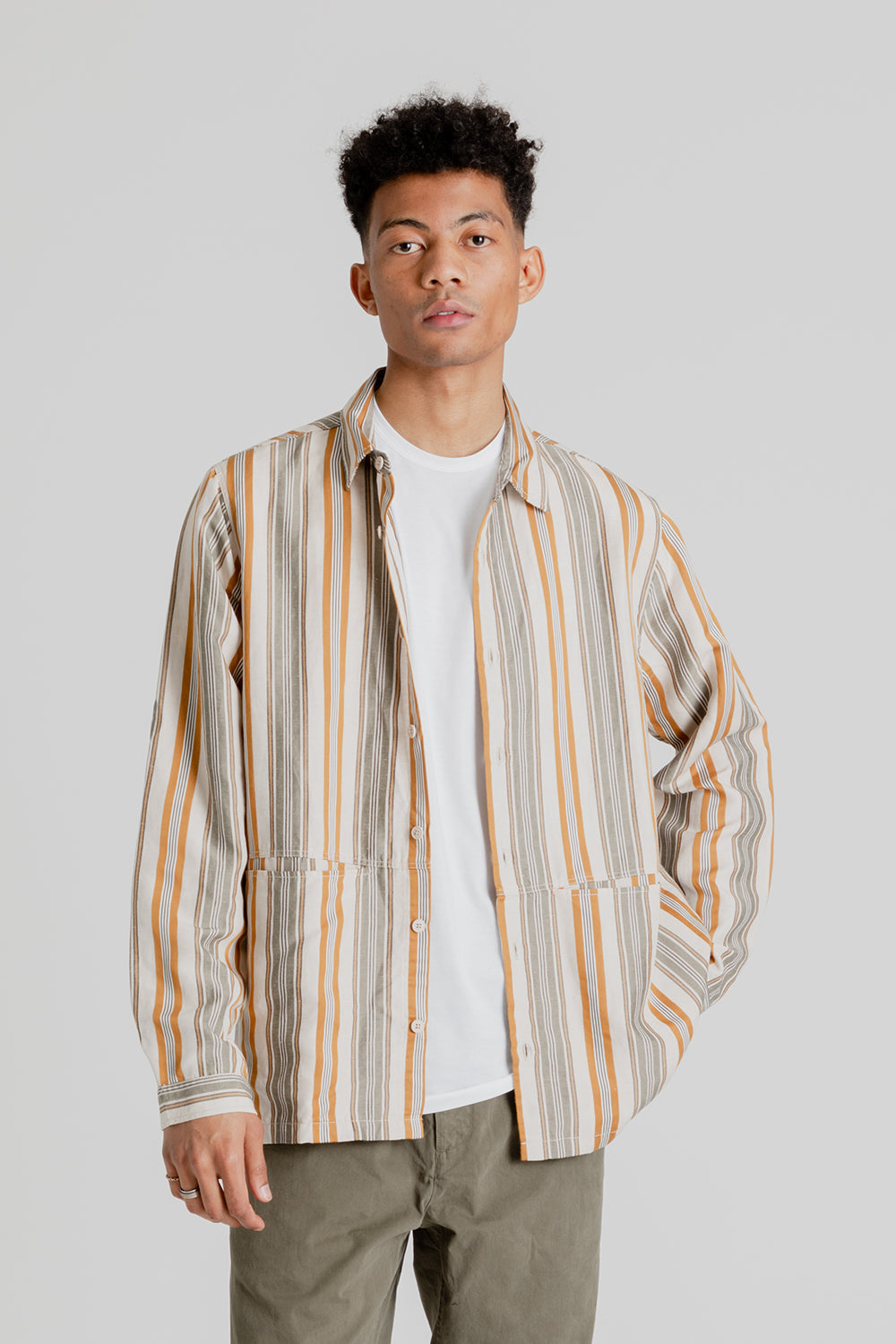 Kestin Armadale Shirt Jacket in Striped
