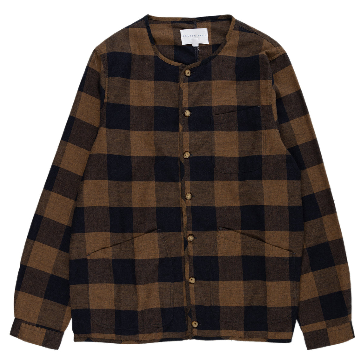 Kestin Hare Neist Overshirt Cotton Tabacco/Navy