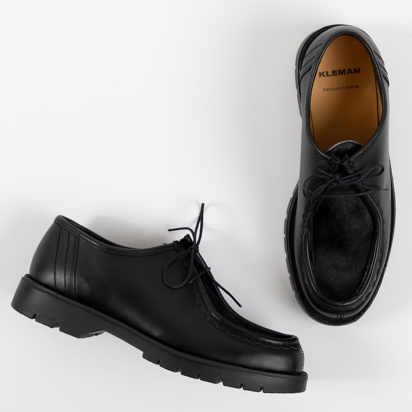 Kleman Padrini Derby Footwear Shoe Workwear Lace Up Black