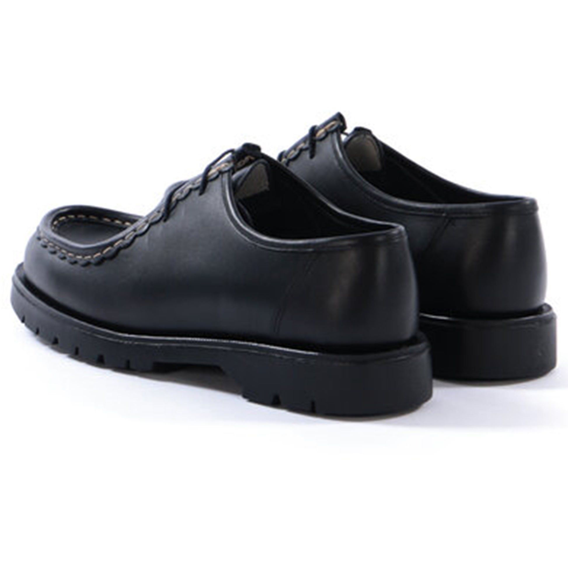 Kleman x Ecole de Pensée Dionee Derby Shoe Collaboration Footwear Black Back Profile