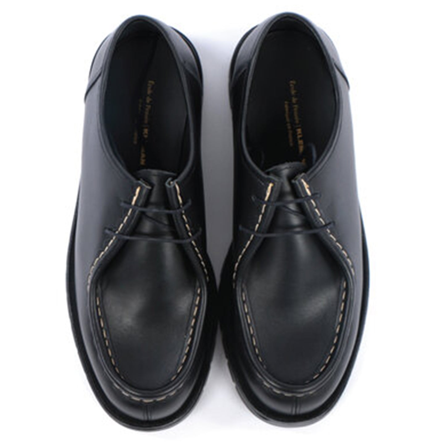 Kleman x Ecole de Pensée Dionee Derby Shoe Collaboration Footwear Black Top View