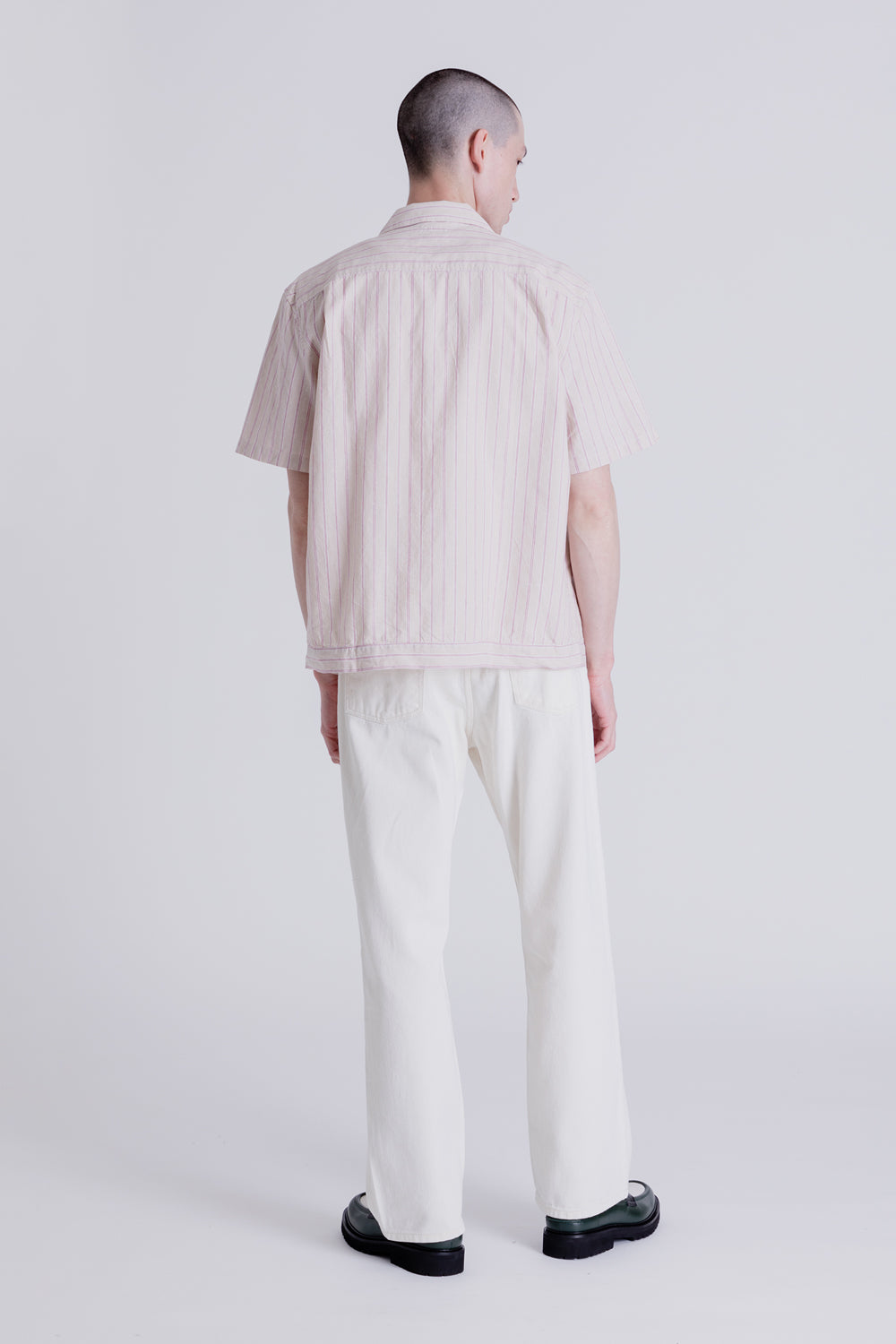 Knickerbocker Banded Camp Shirt in Tan