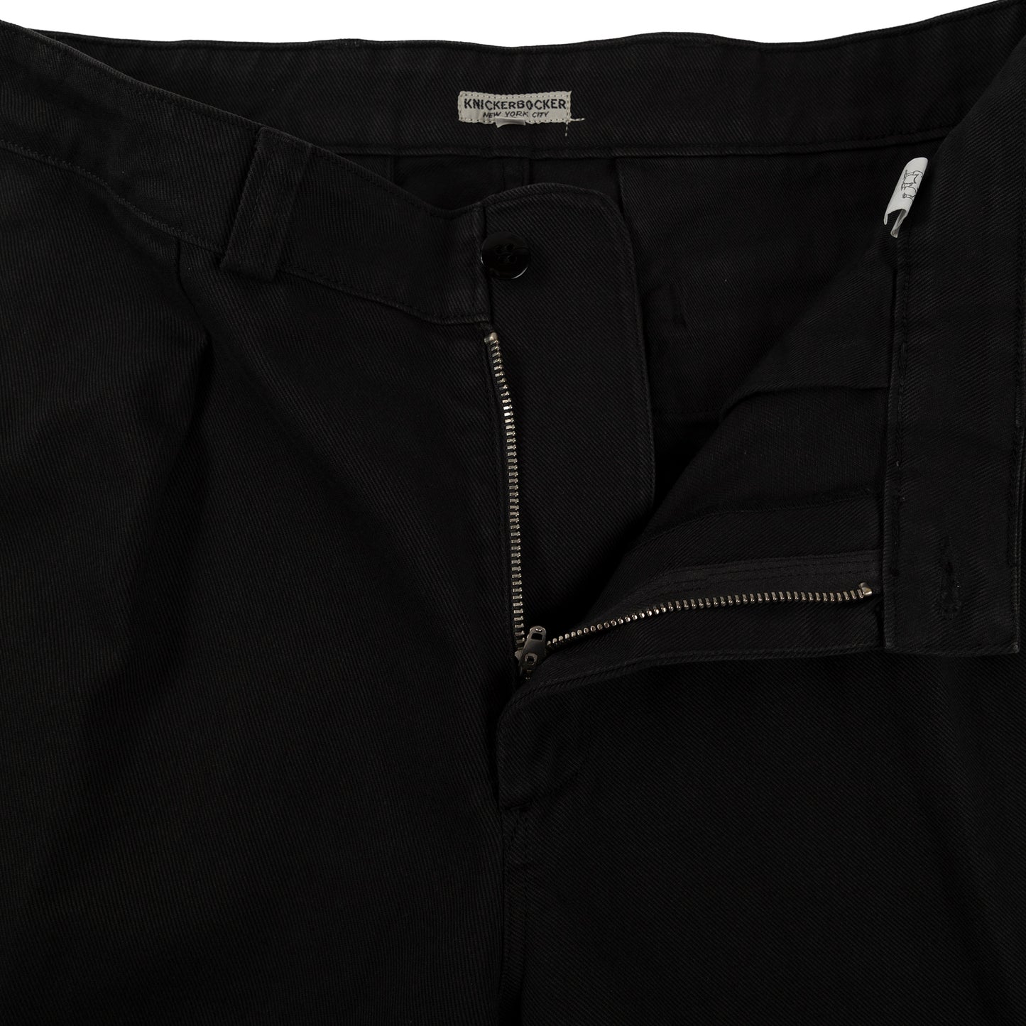 knickerbocker livingstone pant in black bottoms pants waist detail