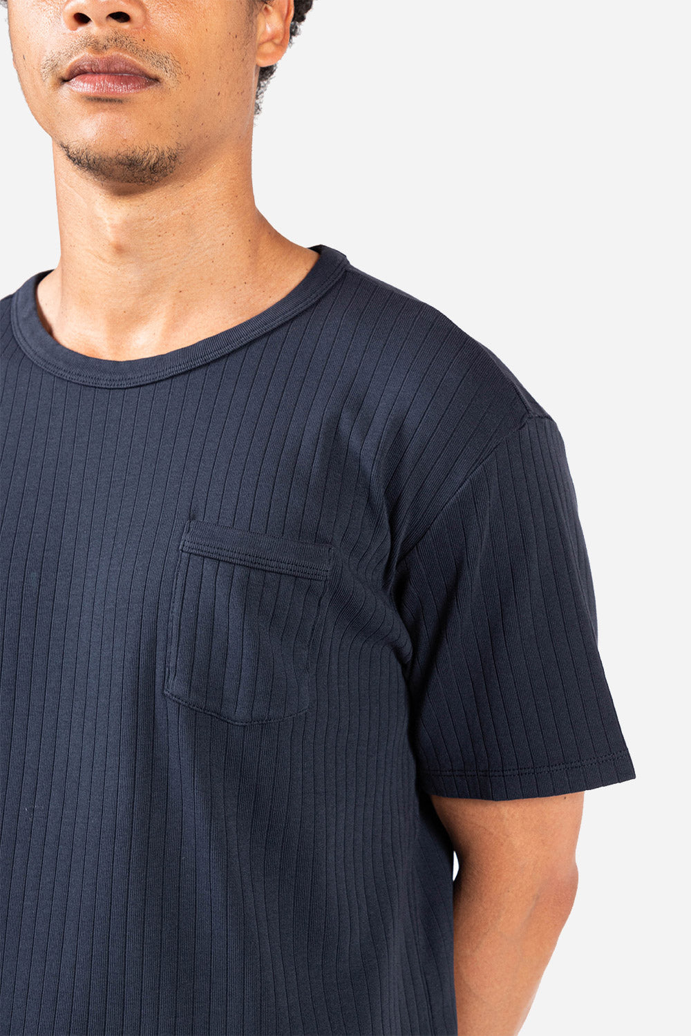 Rib Pocket T-shirt | Navy | Knickerbocker