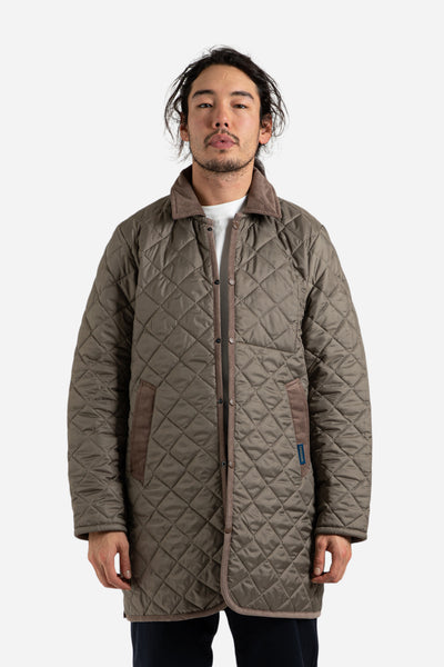 lavenham Lavenster Quilted Car Coat in Cork - Wallace Mercantile