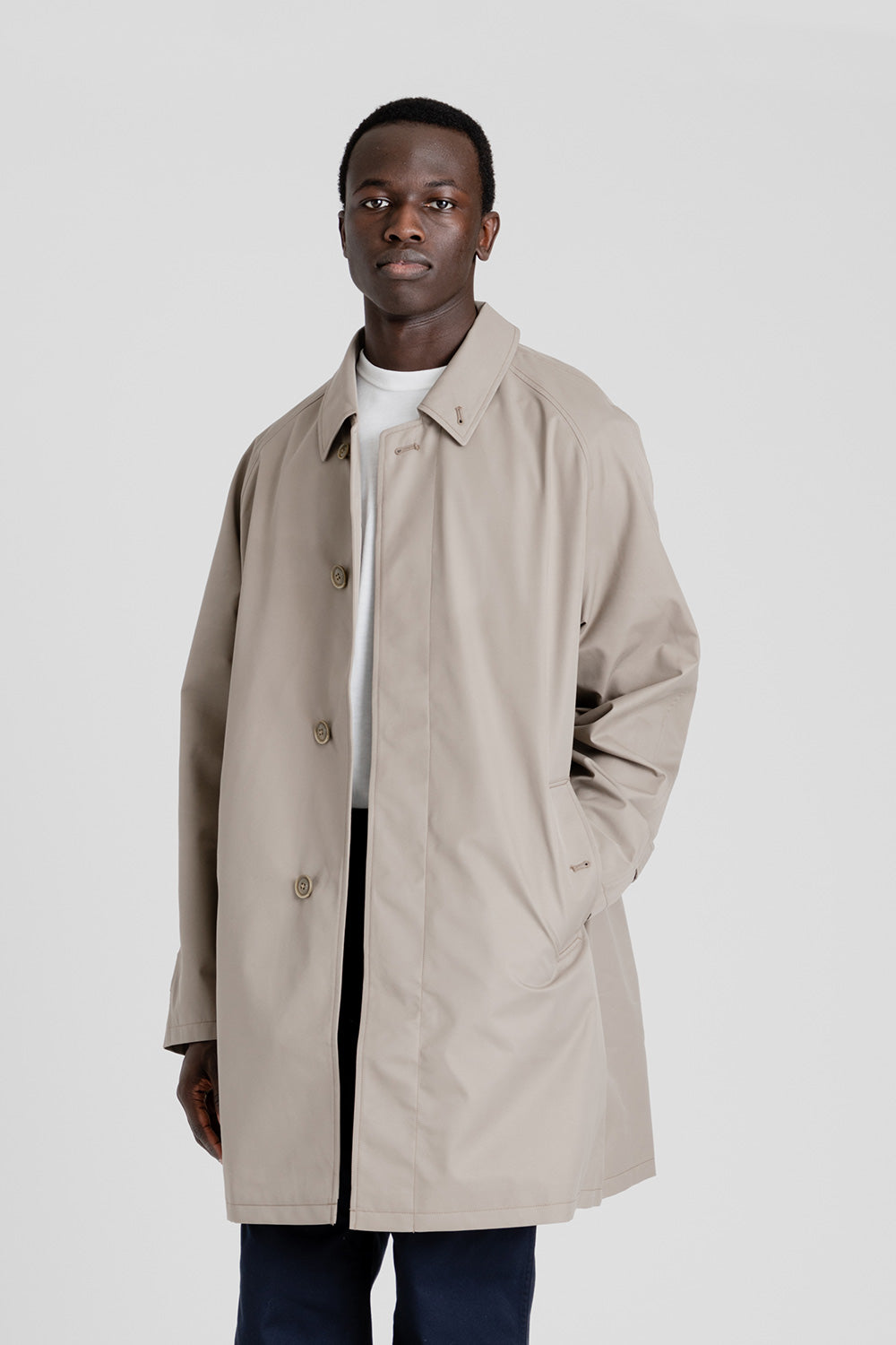 2L Gore-Tex Soutien Collar Coat - Beige