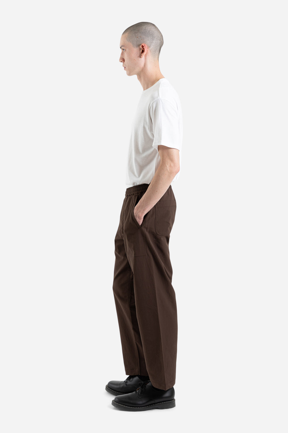 Nanamica ALPHADRY Wide Easy Pants in Brown - Wallace Mercantile Shop