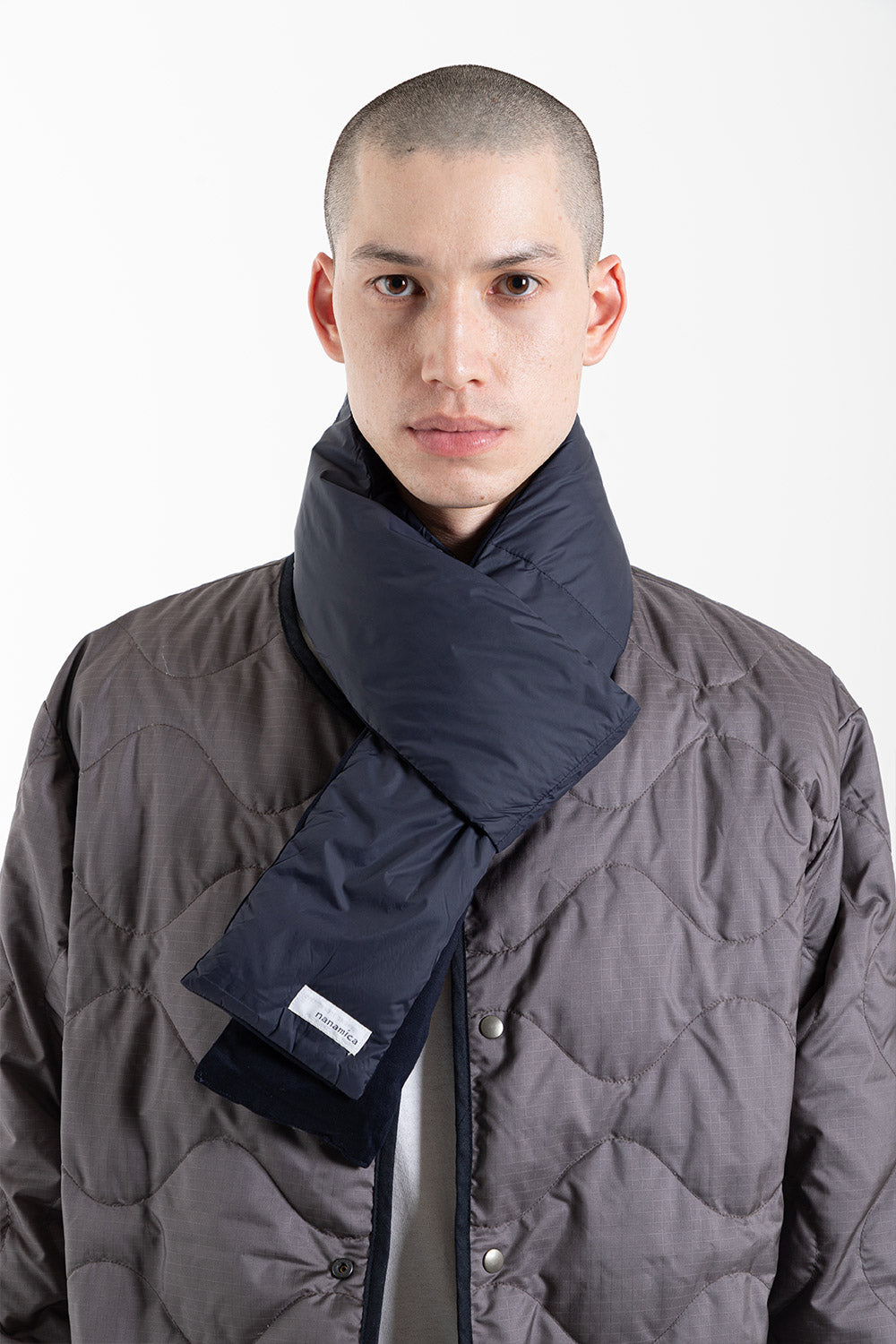 Nanamica Down Muffler in Navy - Wallace Mercantile Shop