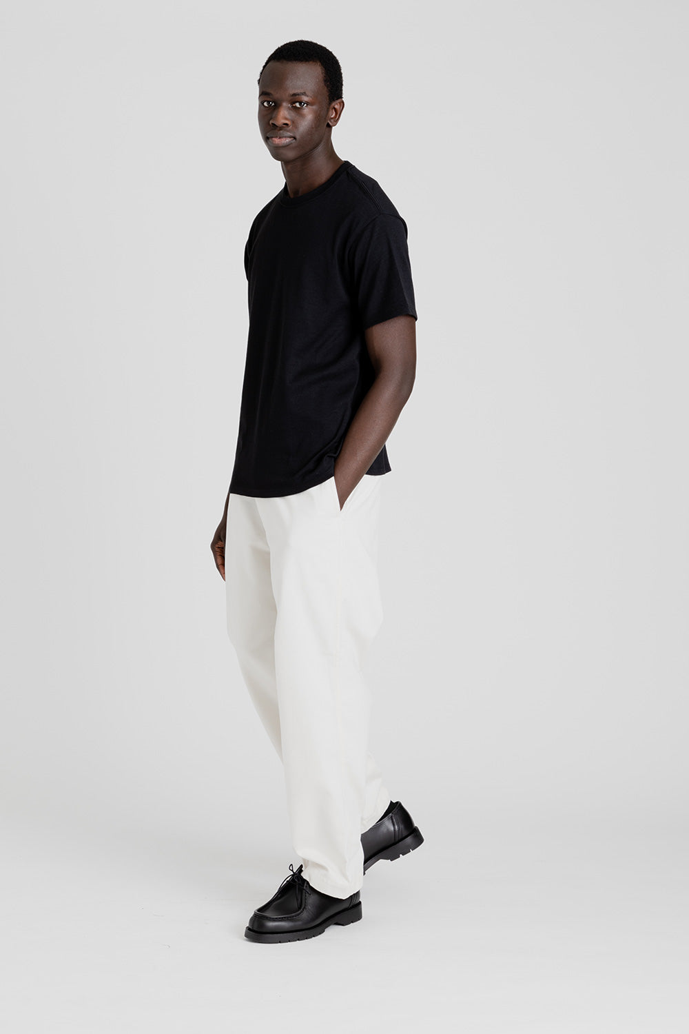 Nanamica Loopwheel Coolmax Jersey Tees in Black | Wallace