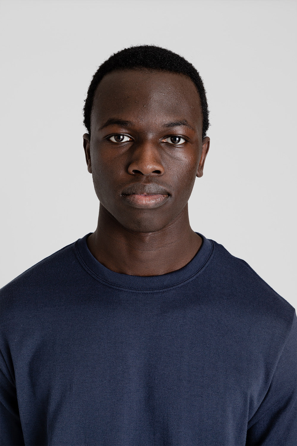 Nanamica Loopwheel Coolmax Jersey Tees in Navy | Wallace