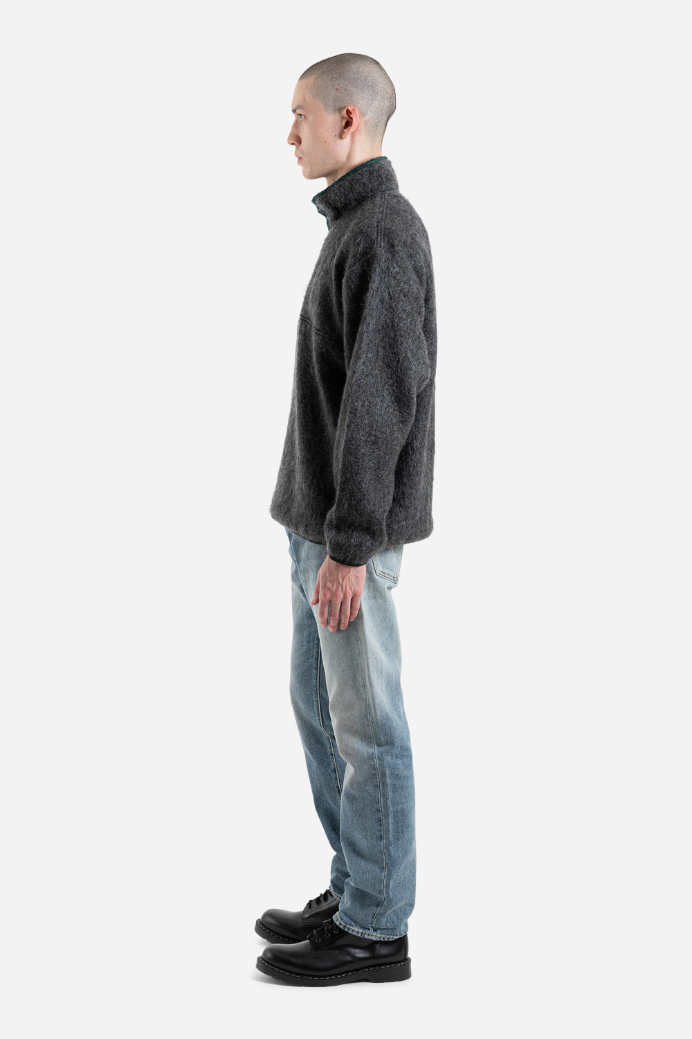 Nanamica Pullover Sweater in Charcoal