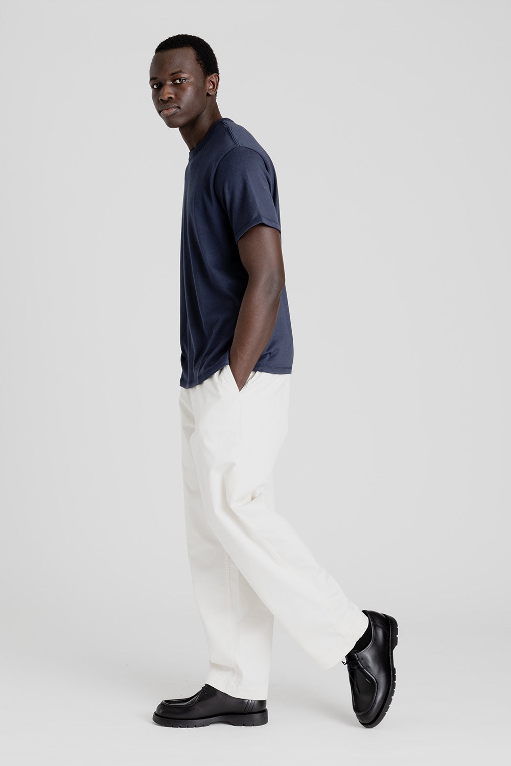 Nanamica Wide Chino Pants - Natural | Wallace Mercantile Shop