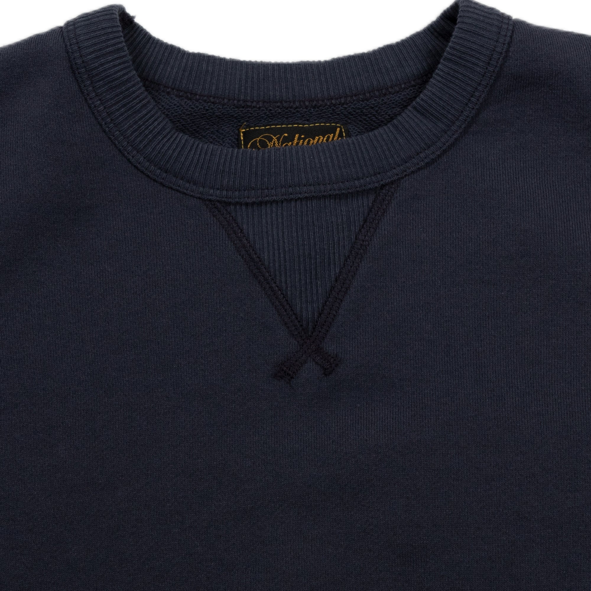 national athletic single v warm up in navy fade
