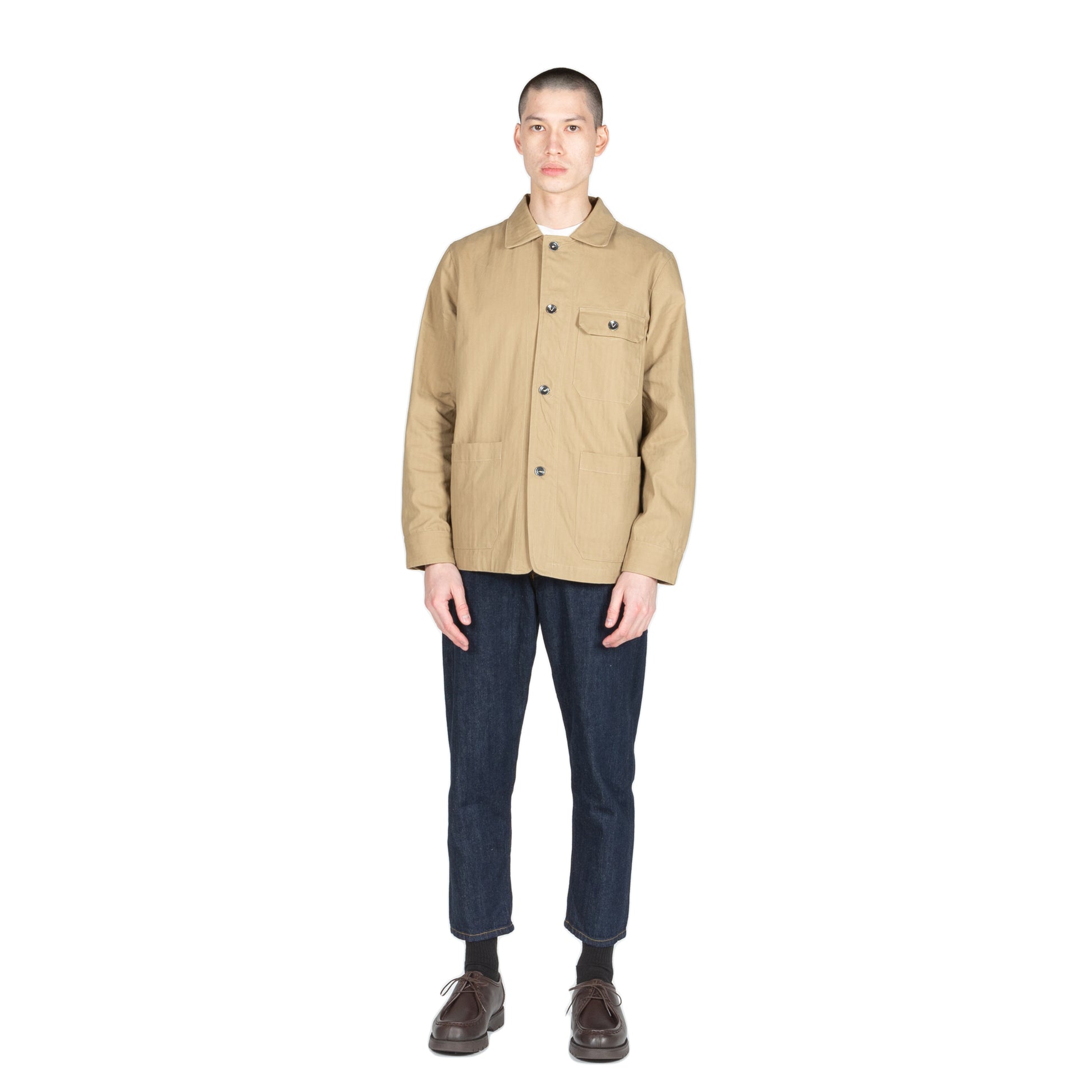 Native North Herringbone Utility Jacket Outerwear Khaki