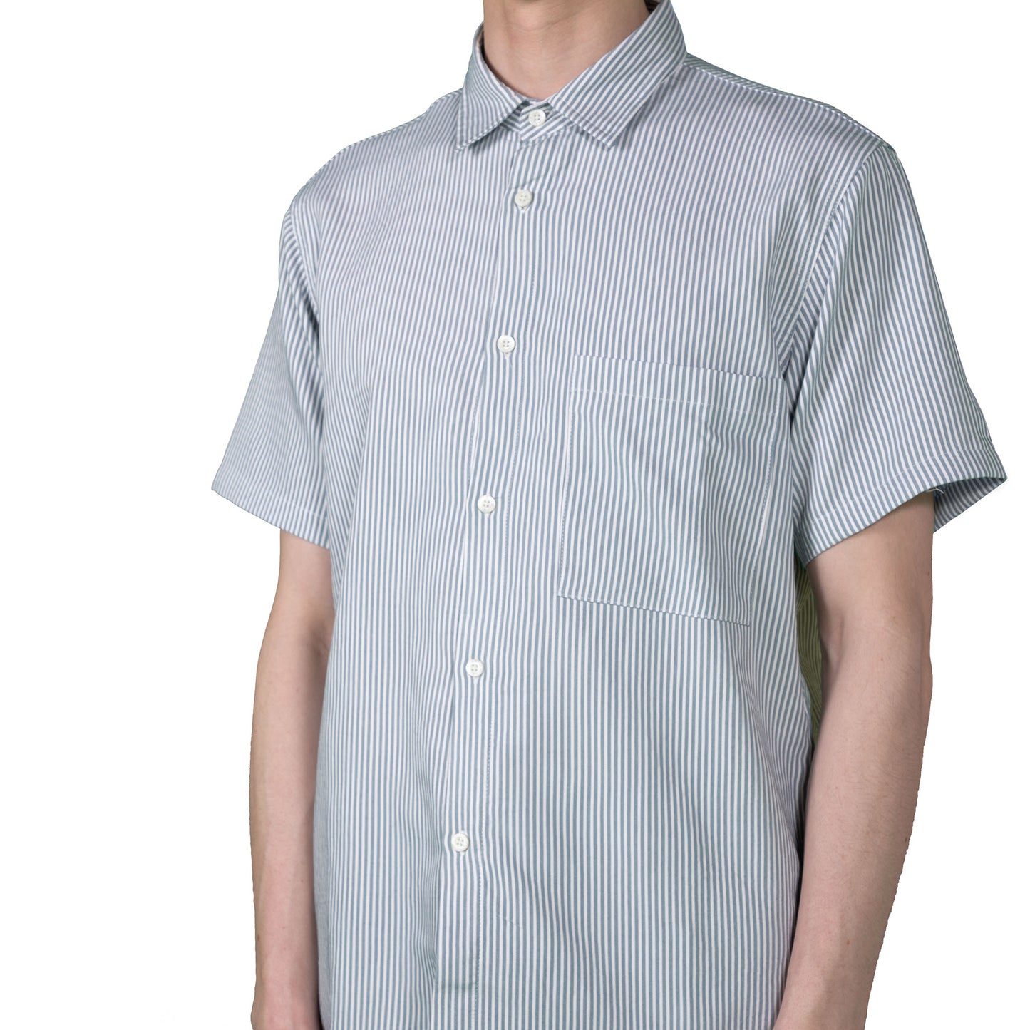 Striped Bureau Shirt - Blue