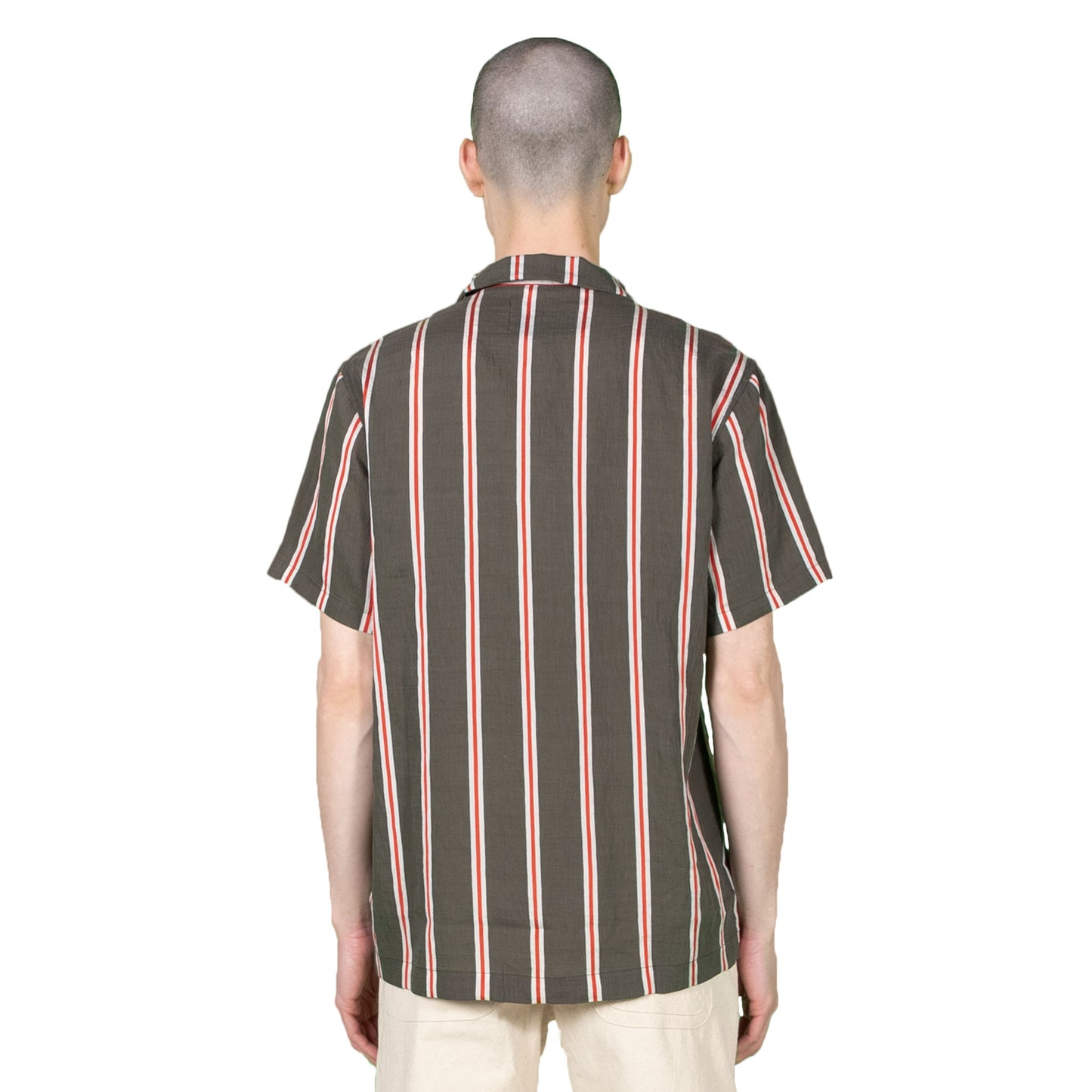Striped Silk Shirt - Green