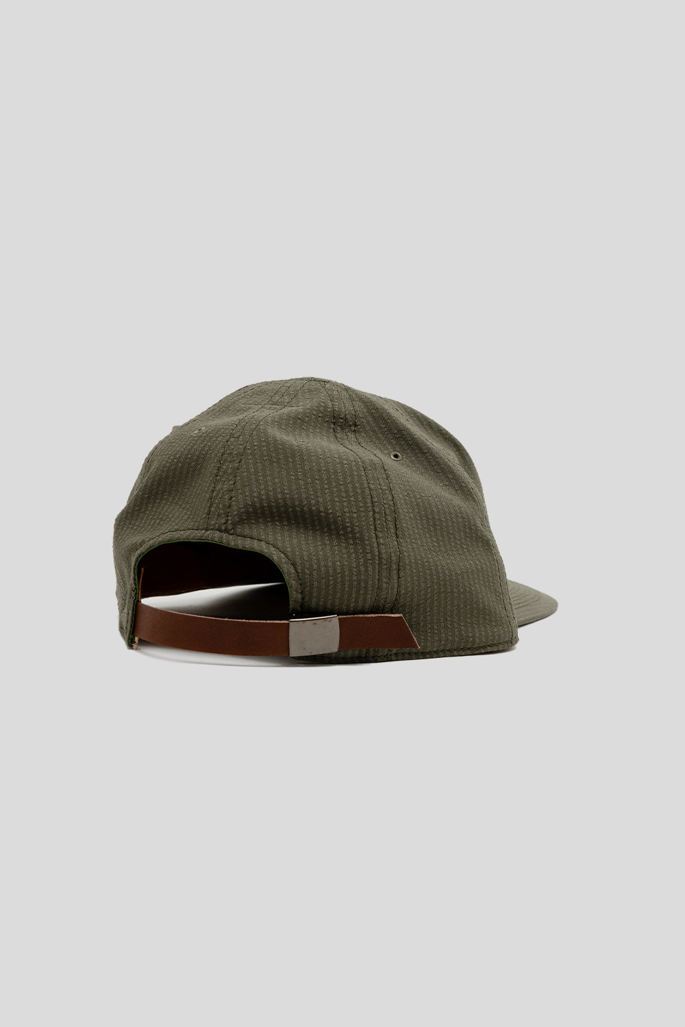 Seersucker Cap - Olive