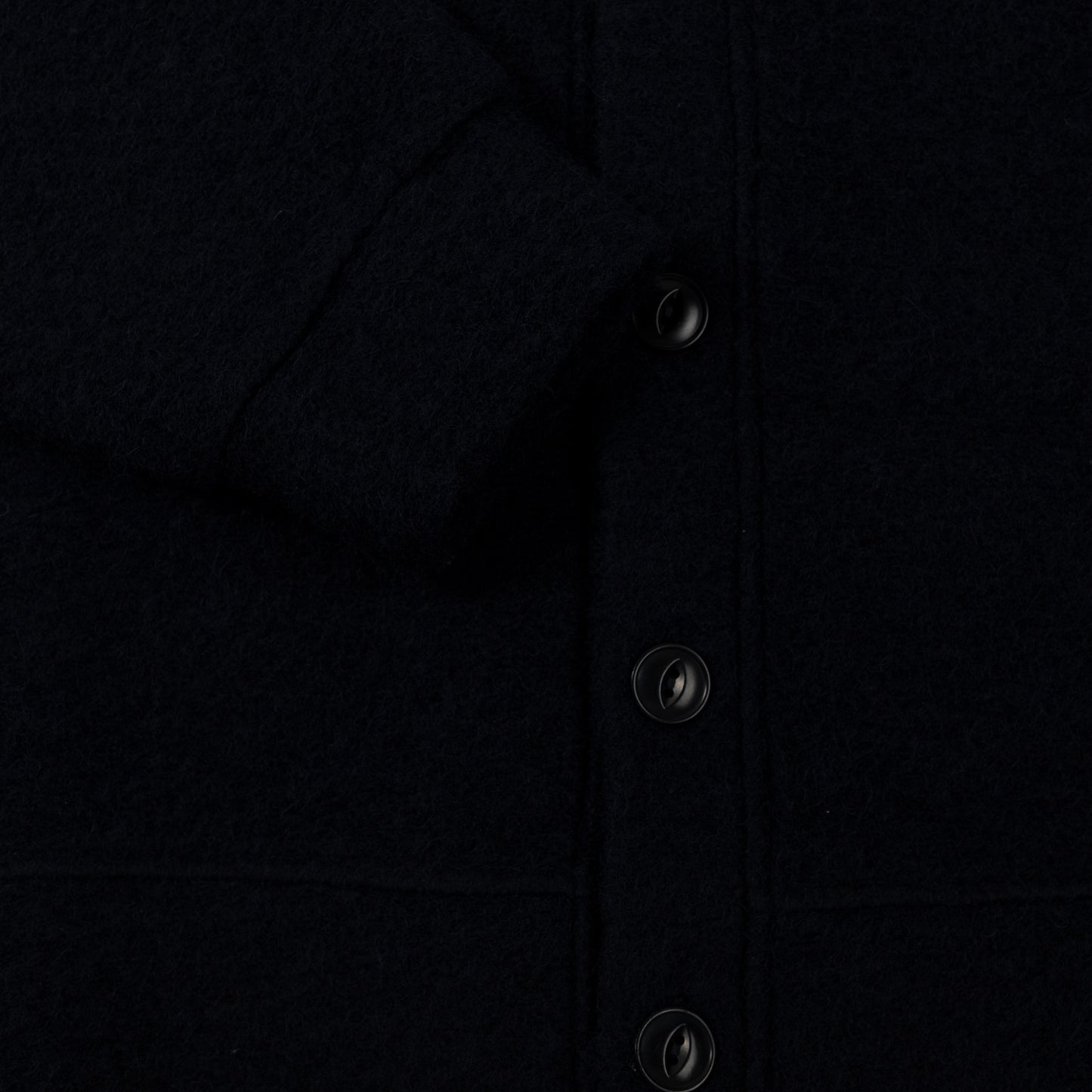 Reception SC Wool Mix Cardigan Navy Button Up