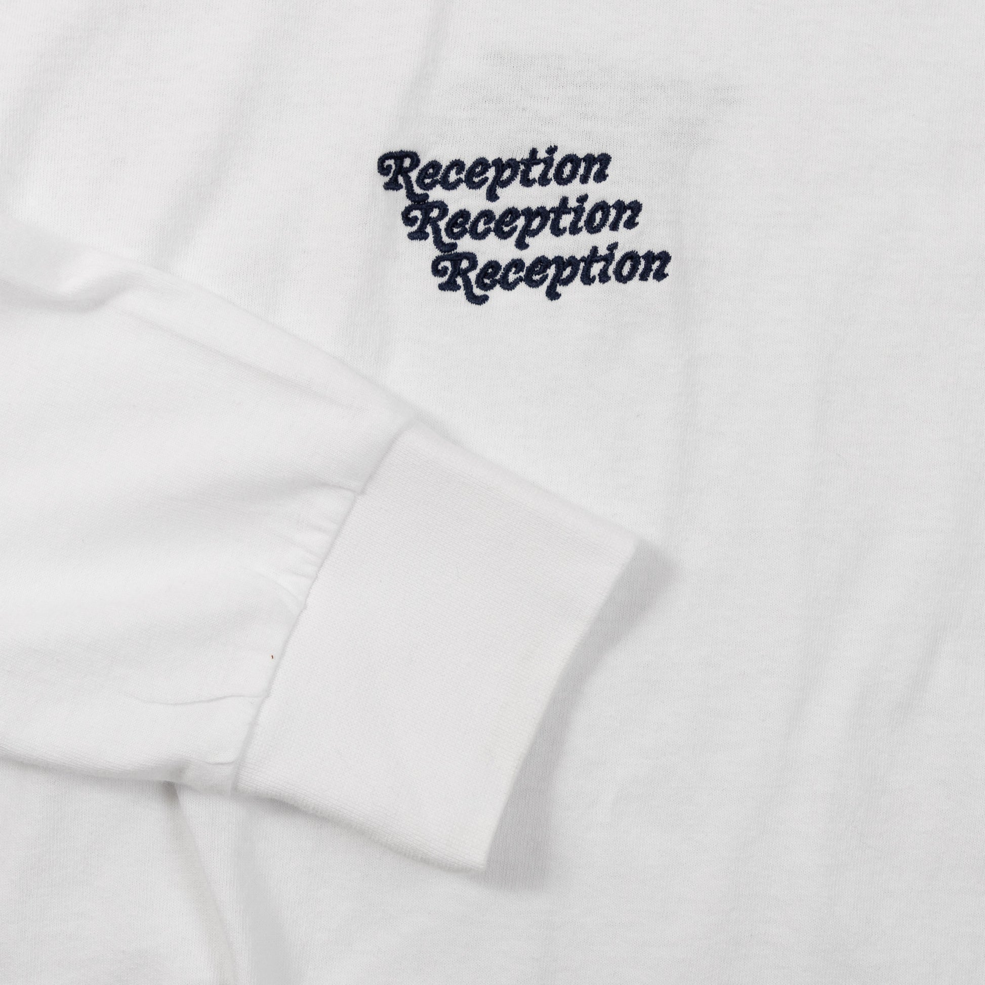 Reception SC Long Sleeve Shirt Irony LS Tee White Cuff