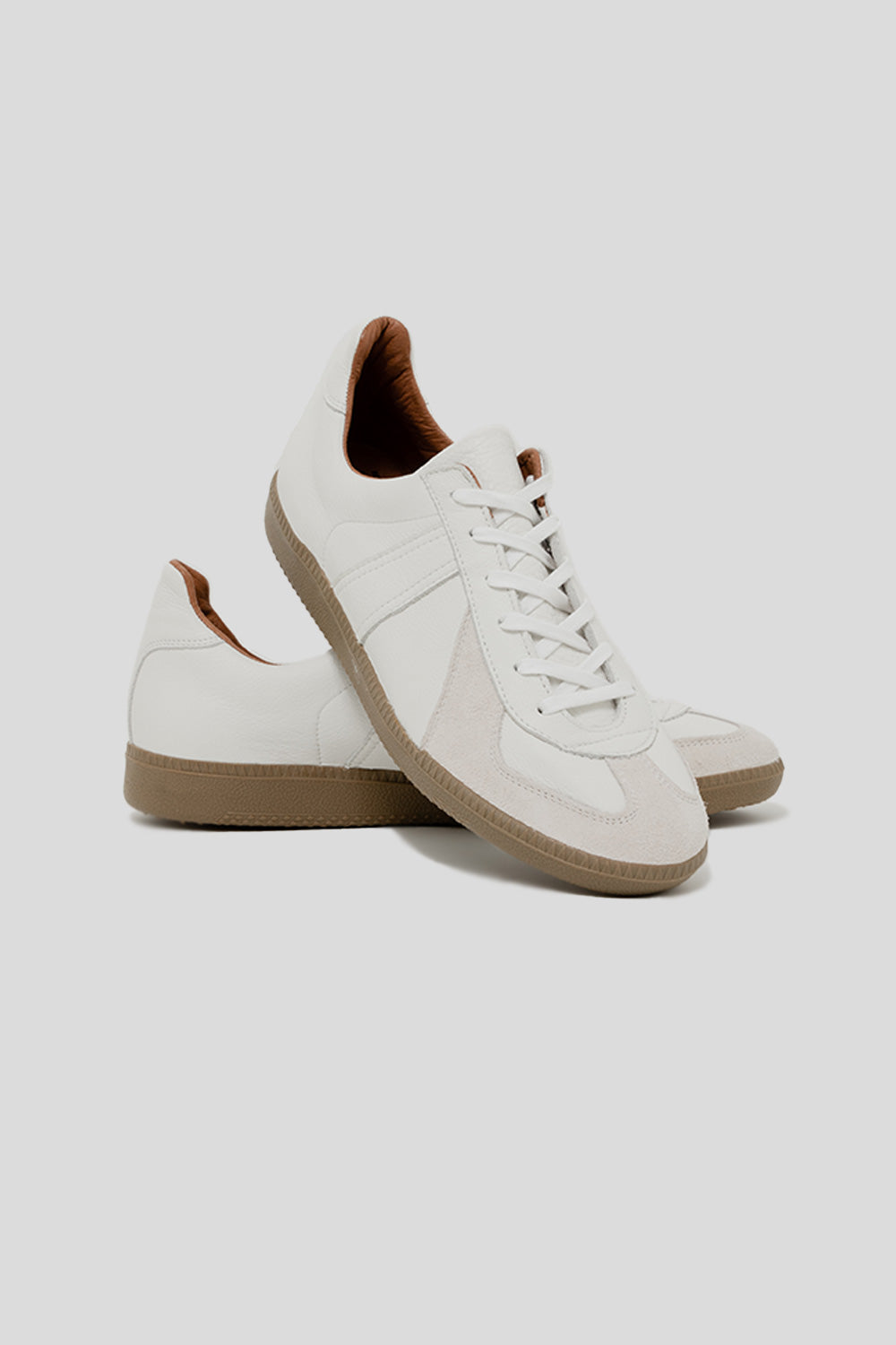 Reproduction of Found German Military Trainer Shoe in White