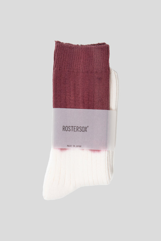 Rostersox HRD Rib Socks in Burgandy