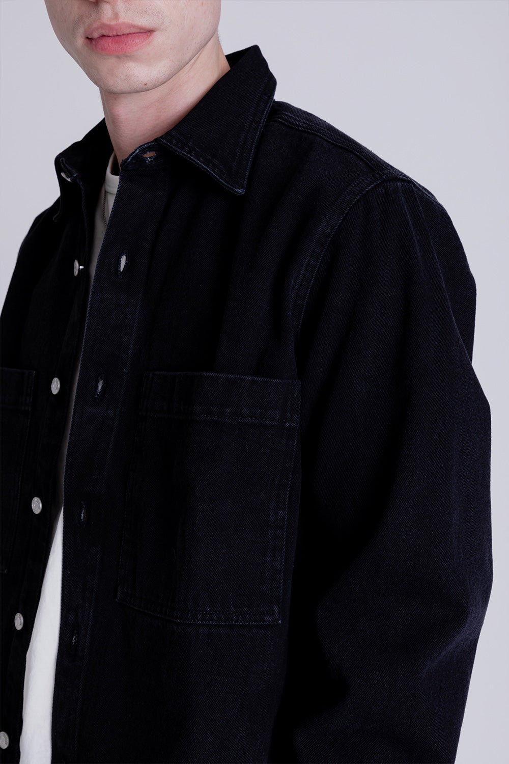 Schnayderman's Overshirt Workwear Denim in Black