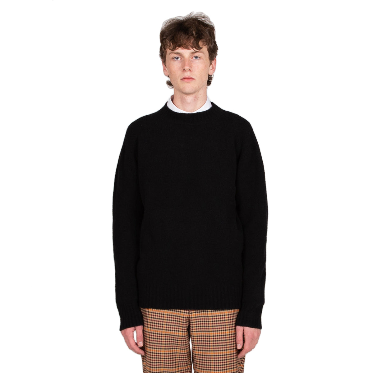 Crew Neck Wool Cashmere - Black