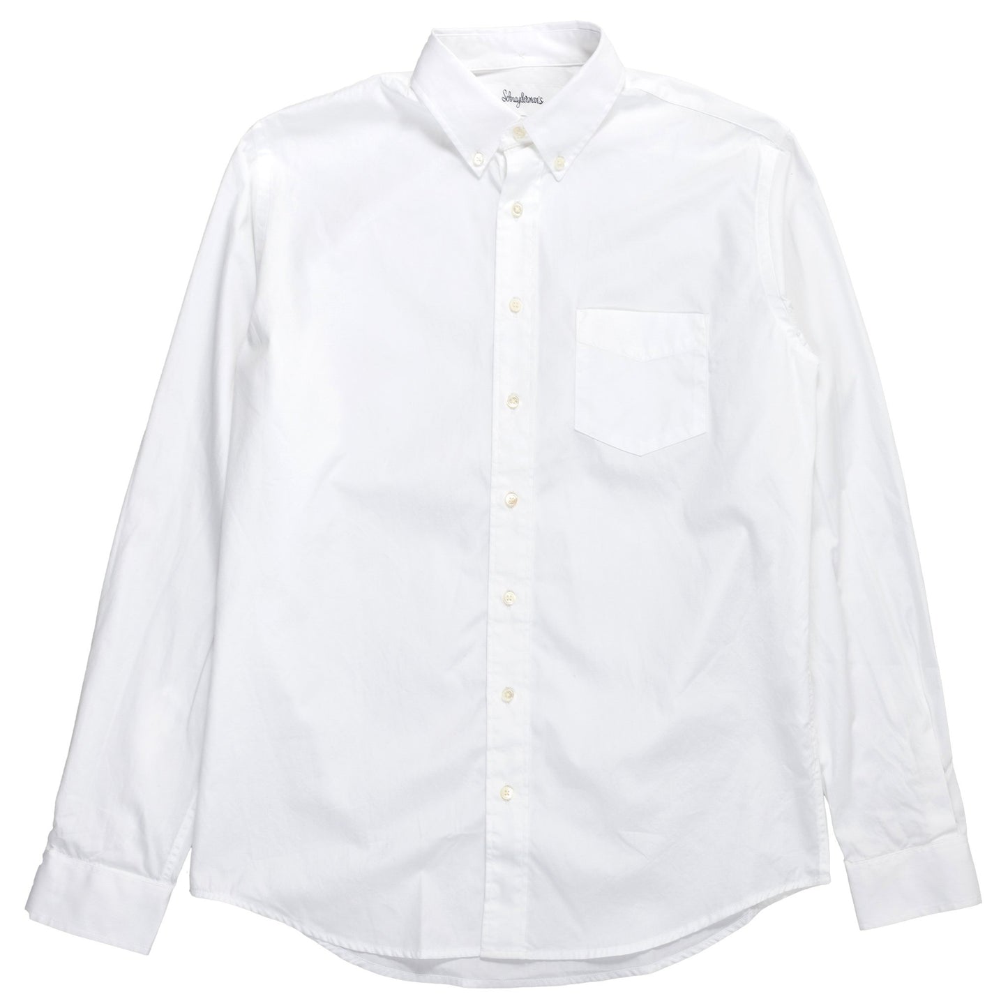 schnaydermans Shirt Poplin One White button up