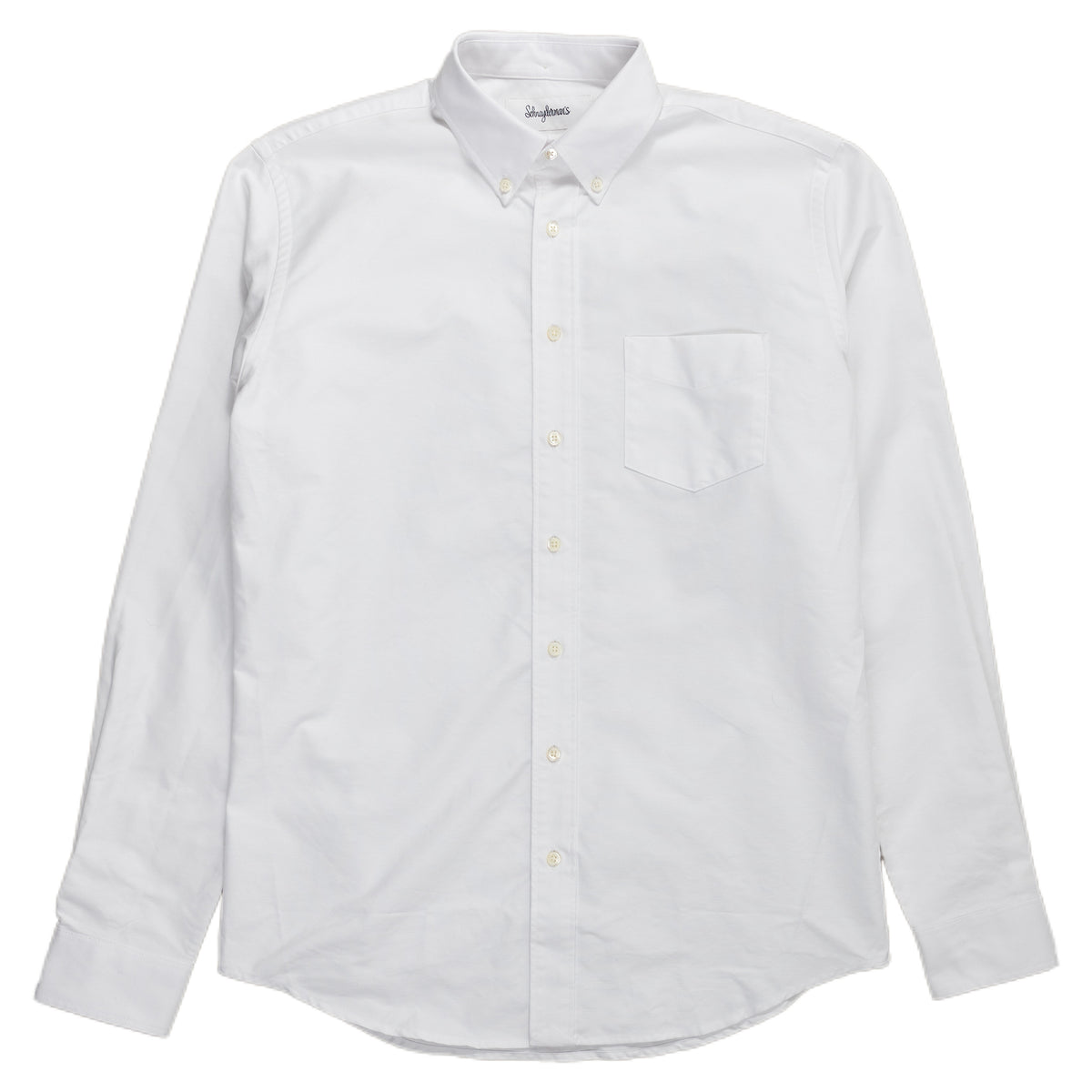 schnaydermans Shirt Oxford One button up white front