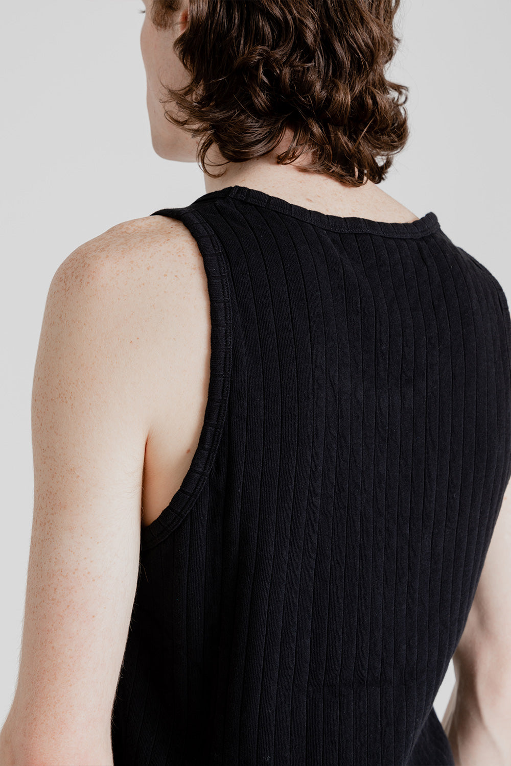 Schnayderman's Ribbed Tank in Black