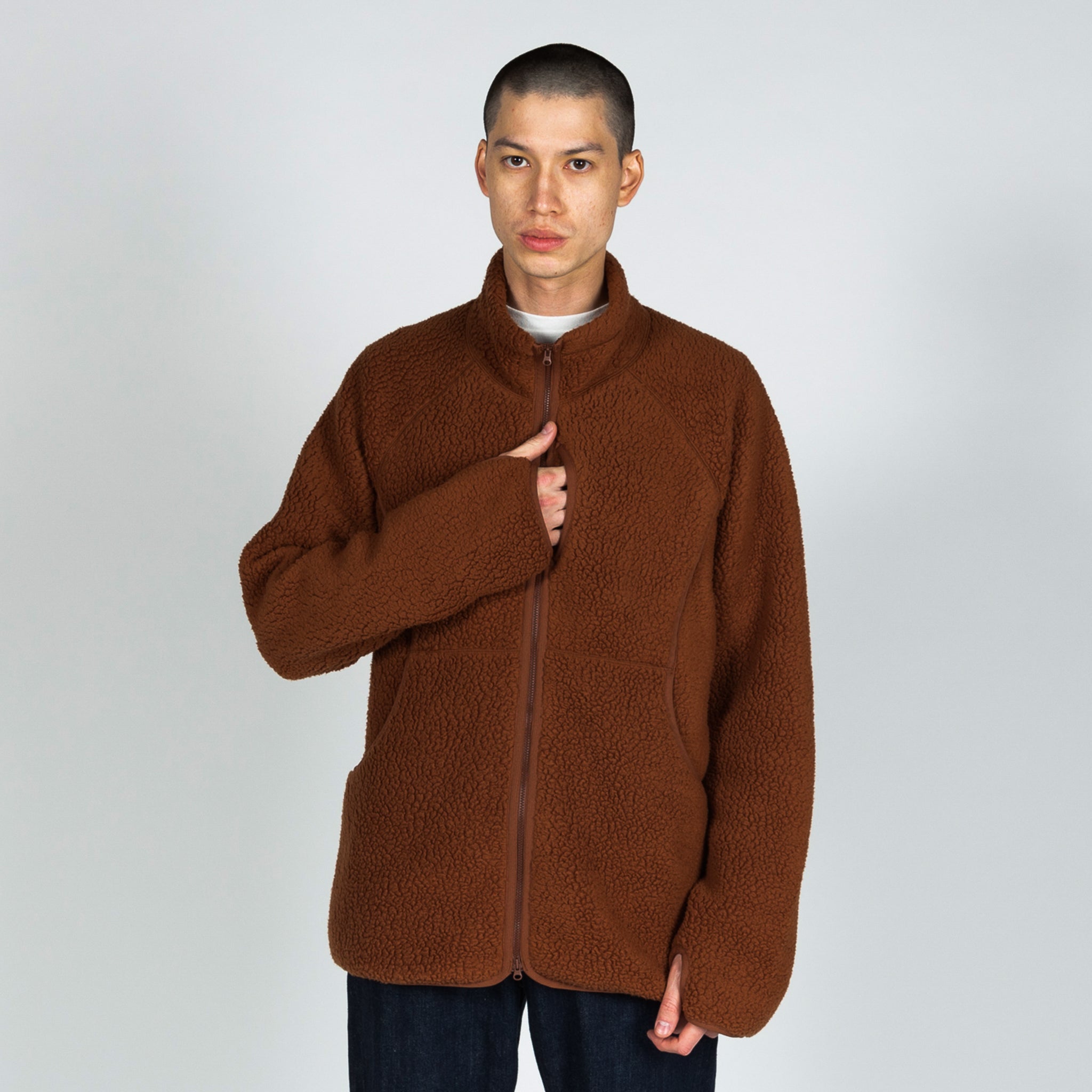 Snow Peak Classic Fleece Jacket - Orange | Wallace Mercantile Shop