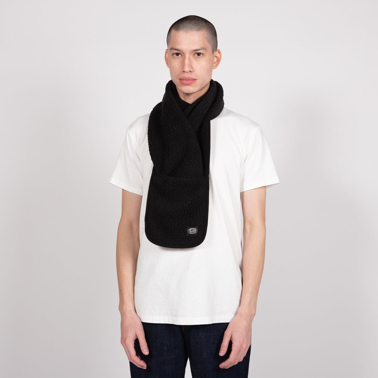 shop snow peak scarf scarves online black fleece