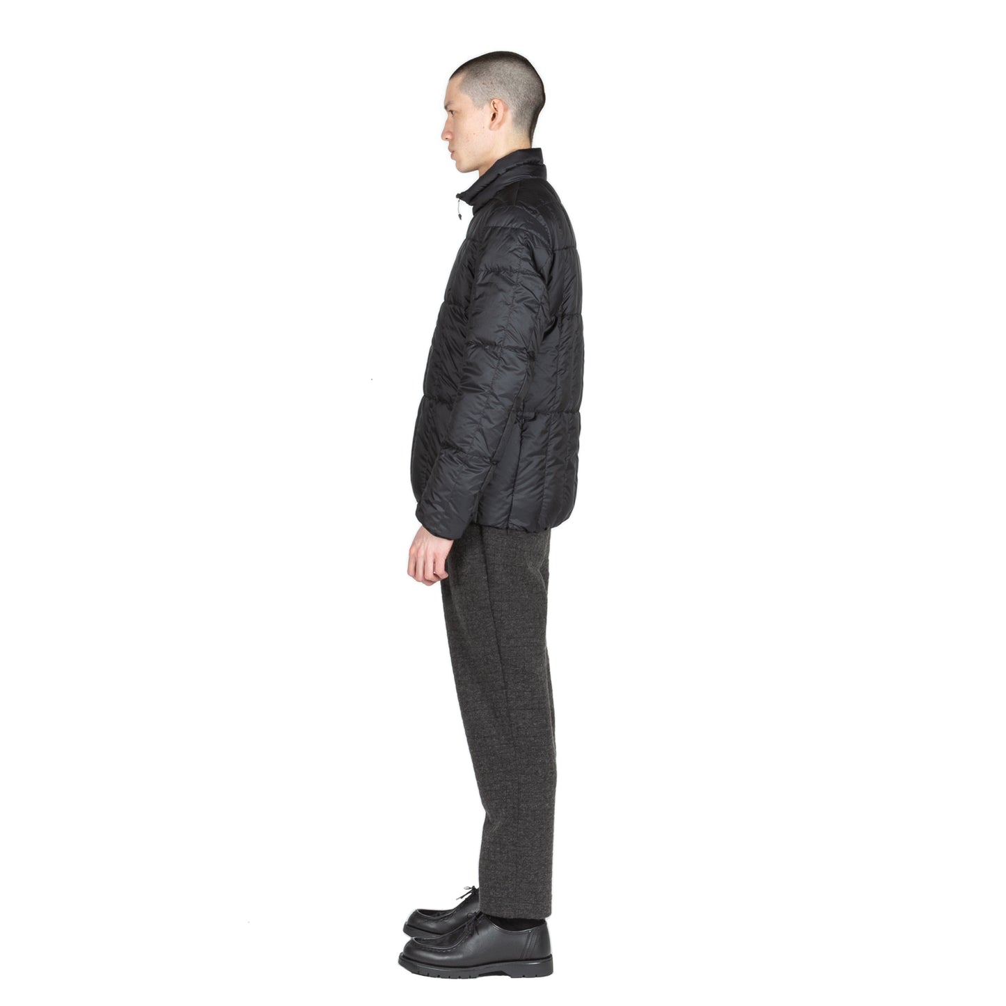 snowpeak recycled middle down packable jacket black