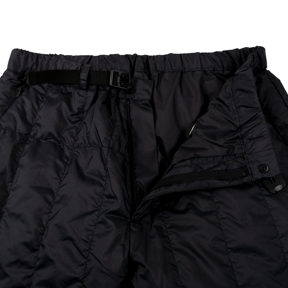 snowpeak recycled middle down pant black