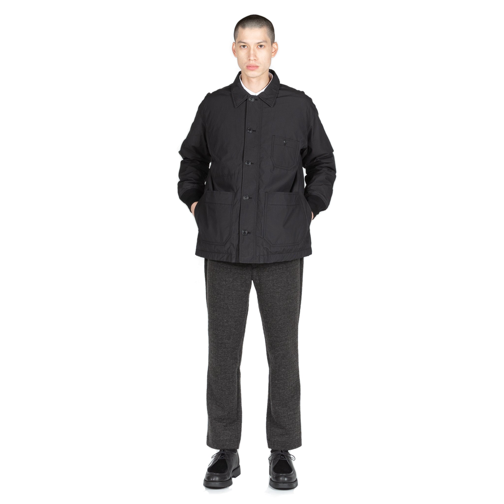 Snow Peak Waxed C/N Down Jacket - Black | Wallace Mercantile Shop