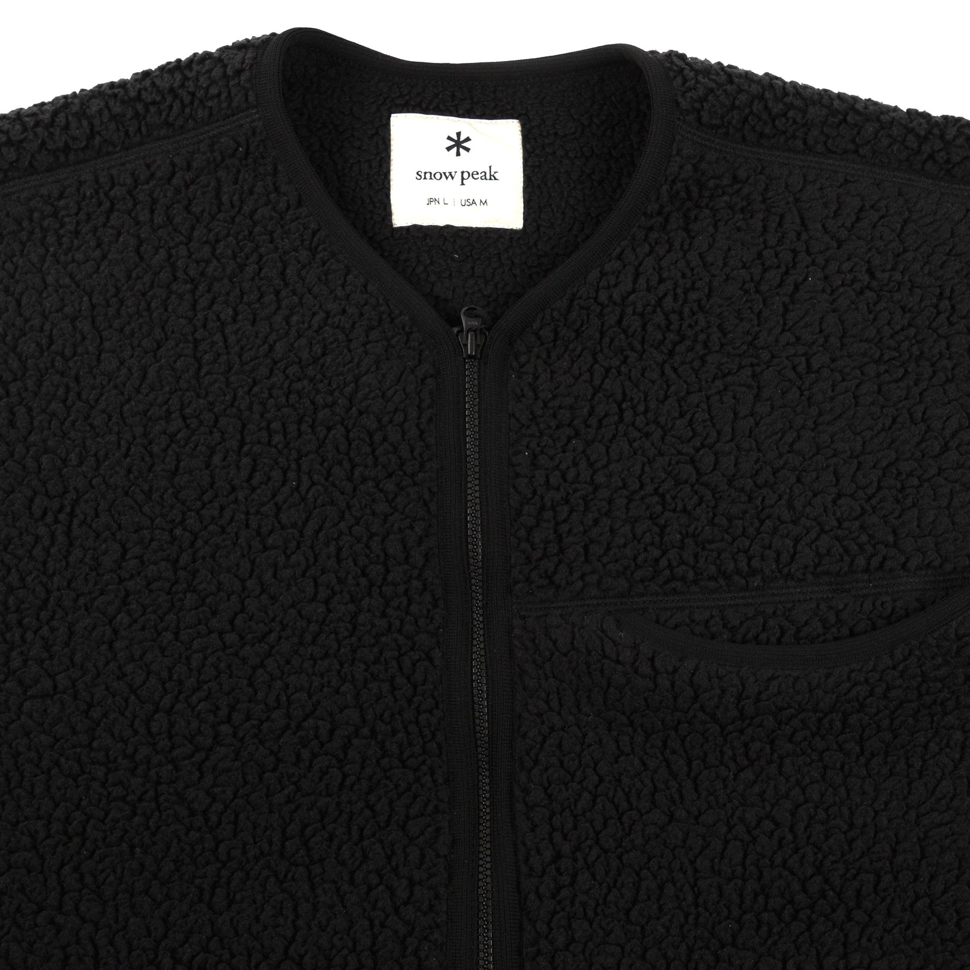 Snow Peak Classic Fleece Pullover in Black