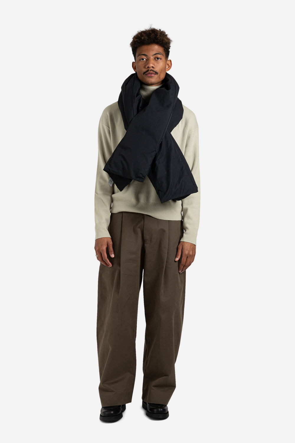 Studio Nicholson Plume Scarf in Dark Navy - Wallace Mercantile Shop