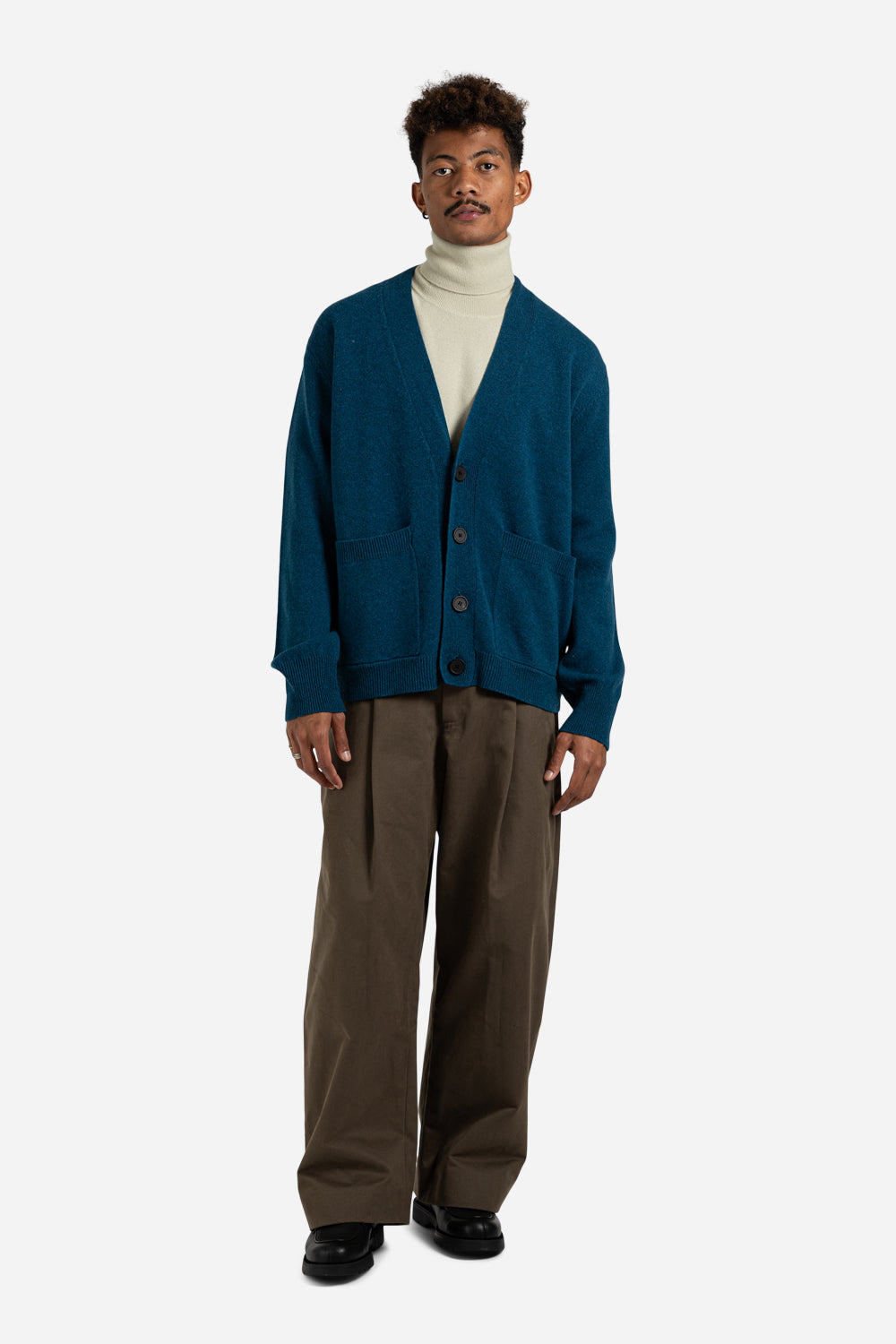 Studio Nicholson Aire Knit Cardigan in Diesel - Wallace Mercantile Sho