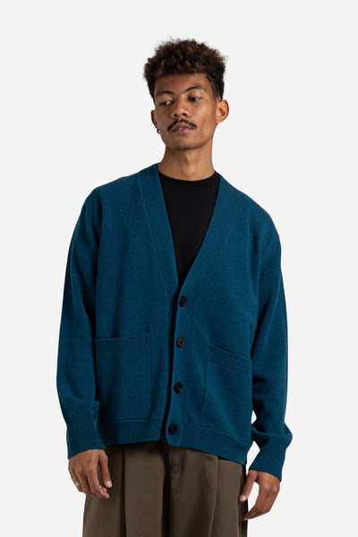 Studio Nicholson Aire Knit Cardigan in Diesel - Wallace Mercantile